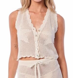 NEW CAPITTANA rafa knitted top in ivory
